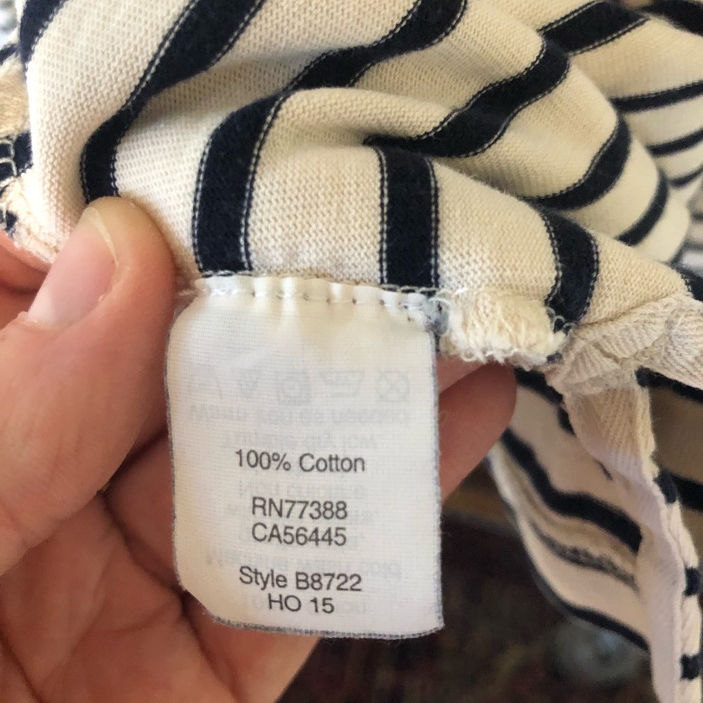 J. Crew Modified Boat Neck Striped Long Sleeve - Picture 4 of 5